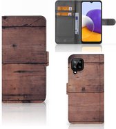 Samsung Galaxy A22 4G | M22 Book Style Case Old Wood