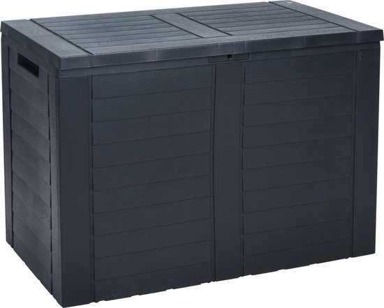 Pro Garden- Opbergbox Kussenbox - Tuinkist 170 liter - Grijs- 75 x 44 x 53 cm