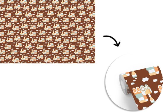 Papier peint - Motifs Papier peint photo - Train - Vintage - Largeur 330 cm x Hauteur 220 cm