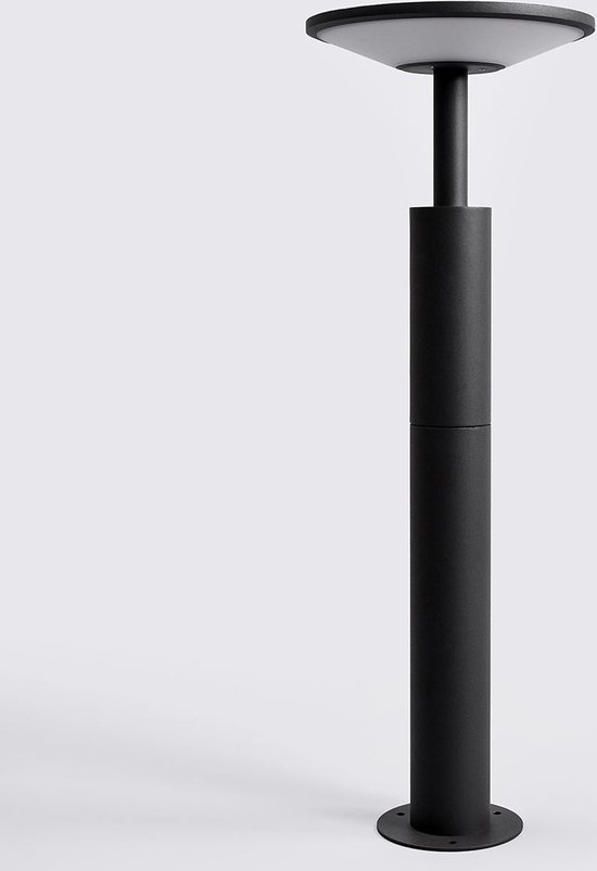 Lucande - Lampe d'extérieur LED - aluminium, plastique - H : 60 cm - anthracite, opale