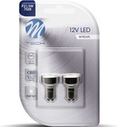M-Tech LED - BAY15d / P21/5W 12V - Basic 19x Led diode - Wit - Set