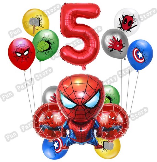 Spider Man Verjaardag Folie Ballonnen voor Kids Gift Verjaardagsfeestje Decoratie 14 STKS