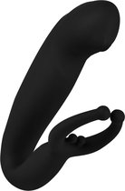 EIS, vibrator, 'Anale vibrator met penisring 13 cm', prostaatstimulator, waterdicht, oplaadbaar, huidvriendelijk siliconen