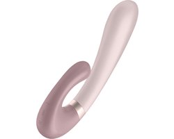 Satisfyer, Bluetooth Rabbit, Heat Wave, 20 cm, met warmtefunctie, met app-bediening, 2 motoren, gemaakt van siliconen