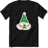 Kerstkabouter Buddy's Kerst T-shirt | Groen | Jongens / Meisjes | Grappige Foute kersttrui Shirt Cadeau | Kindershirt | Leuke Elf, Rendier, Kerstboom en Kerstballen Ontwerpen. Maat