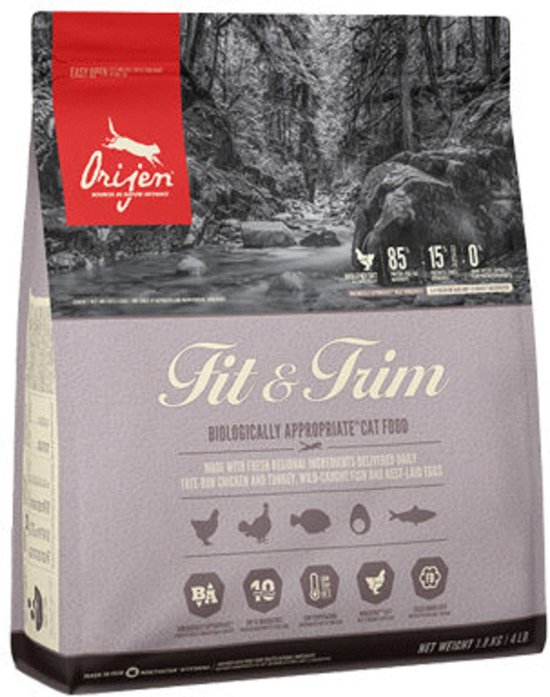 Orijen Whole Prey Fit & Trim Cat Kip&Kalkoen - Kattenvoer - 340 g