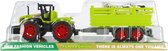 Tractor met Vee en Aanhanger - Speelgoedtrekker - Boerderij Speelgoed met 2 koeien