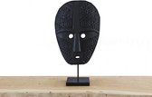Houten Papua masker klein zwart