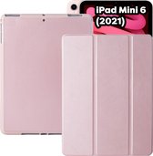Tablet Hoes + Standaardfunctie - Geschikt voor iPad Mini Hoes 6e Generatie - 8.3 inch (2021) - Roze Goud