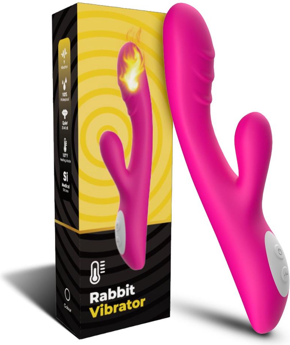 Goedkoopste Bossoftoys - Spark roze - vibrator - Verwarmingsfunctie - G-spot - 52-00010 - USB oplaadbaar - 100 waterdicht - 9 vibratiestanden - Word kletsnat van deze toy!