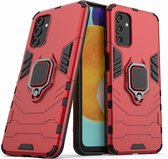 Armor Kickstand Back Cover - Samsung Galaxy A13 4G Hoesje - Rood