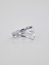 Ring V-shape - zilver