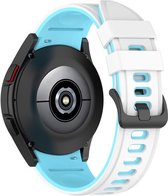 Smartwatch bandje - Geschikt voor Samsung Galaxy Watch 5 (incl. Pro) en Galaxy Watch 4 horlogebandje - Siliconen sport - Fungus - Wit
