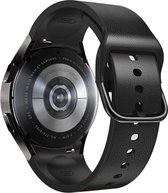 Smartwatch bandje -Geschikt voor Samsung Galaxy Watch 4 horlogebandje - Siliconen gesp - Fungus - Zwart