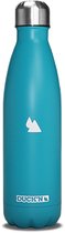 RVS drinkfles - turkoois - 500 ml - waterfles - thermosfles - sport