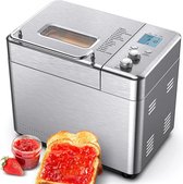 AspektProducts - Broodbakmachine - Luxe intelligente broodbakmachine - Multifunctionele Broodbakmachine - Broodmachine - 600W - 240V - Zilver