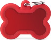 Penning - BONE L met rode rubber - Rood