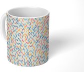 Mok - Koffiemok - Pastel - Patronen - Abstract - Mokken - 350 ML - Beker - Koffiemokken - Theemok