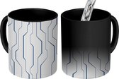 Magische Mok - Foto op Warmte Mokken - Koffiemok - Strepen - Patronen - Abstract - Magic Mok - Beker - 350 ML - Theemok