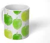 Mok - Koffiemok - Appel - Patronen - Fruit - Mokken - 350 ML - Beker - Koffiemokken - Theemok