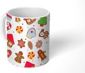 Mok - Koffiemok - Patronen - Eten - Kerst - Mokken - 350 ML - Beker - Koffiemokken - Theemok