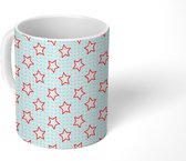 Mok - Koffiemok - Sterren - Bladeren - Patronen - Mokken - 350 ML - Beker - Koffiemokken - Theemok