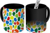 Magische Mok - Foto op Warmte Mokken - Koffiemok - Stenen - Regenboog - Patronen - Magic Mok - Beker - 350 ML - Theemok