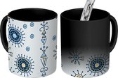 Magische Mok - Foto op Warmte Mokken - Koffiemok - Zodiac - Patronen - Sterren - Magic Mok - Beker - 350 ML - Theemok