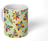 Mok - Koffiemok - Mozaïek - Dieren - Patronen - Mokken - 350 ML - Beker - Koffiemokken - Theemok
