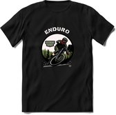 Enduro T-Shirt | Mountainbike Fiets Kleding | Dames / Heren / Unisex MTB shirt | Grappig Verjaardag Cadeau | Maat M