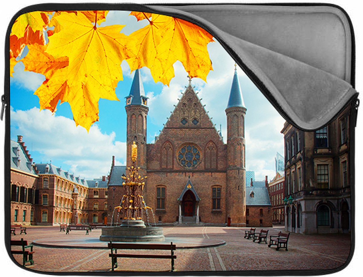 Laptophoes 15 inch | Den Haag | Zachte binnenkant | Luxe Laptophoes | Kwaliteit Laptophoes met foto