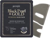 5 Pack - Black Pearl & Gold Hydrogel Mask - Petitfee - Sheet Mask Jelly