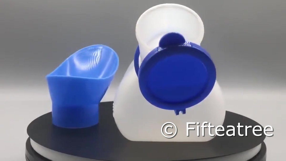 Urineflesje voor mannen en vrouwen, urineflessen, 1000 ml, noodgevallen, draagbaar, mobiel toilet, roze fles met bedhouder, urinefles met schroefdeksel, voor reizen, noodgevallen, bed, camping
