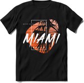 Miami Beach | TSK Studio Zomer Kleding  T-Shirt | Oranje | Heren / Dames | Perfect Strand Shirt Verjaardag Cadeau Maat XL