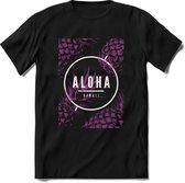 Aloha Hawaii | TSK Studio Zomer Kleding  T-Shirt | Roze | Heren / Dames | Perfect Strand Shirt Verjaardag Cadeau Maat XL