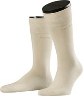 Esprit Basic Uni 2-Pack duurzaam organisch katoen multipack sokken heren beige - Maat 39-42