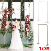 Carefree-Rozenbogen-Bruiloft decoratie - bruiloft boog - Backdrop frame - Rozenboog - decoratieve rekwisieten - bloem rekken - voor bruiloft verjaardag en afstudeerfeest - wit