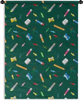 Tapisserie - Tapisserie - Bureau - Motifs - Crayons - 150x200 cm - Tapisserie