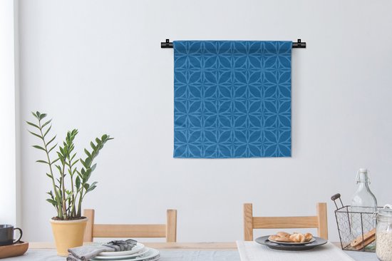 Tapisserie - Toile murale - Boussole - Blauw - Motifs - 60x60 cm - Tapisserie