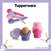 Tupperware 4 coquetiers et 4 cuillères