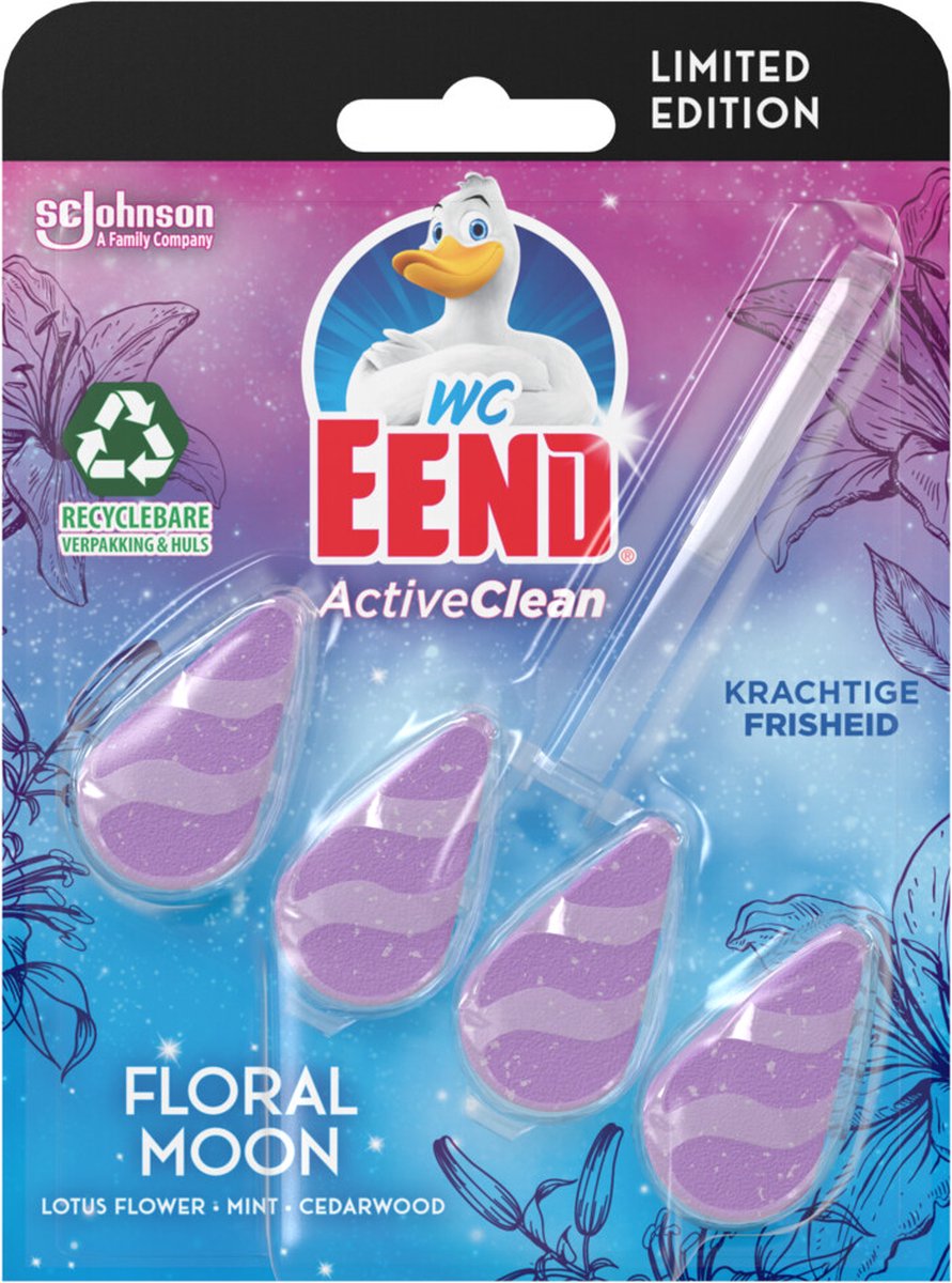 WC Eend Toiletblok Active Clean Floral Moon -