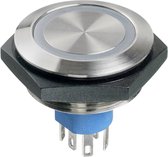 APEM AV57022000084BK Vandalismebestendige druktoets 30 V/DC 1 A 1x uit/(aan) Moment Wit (Ø x h) 36 mm x 24 mm IP67 1 st