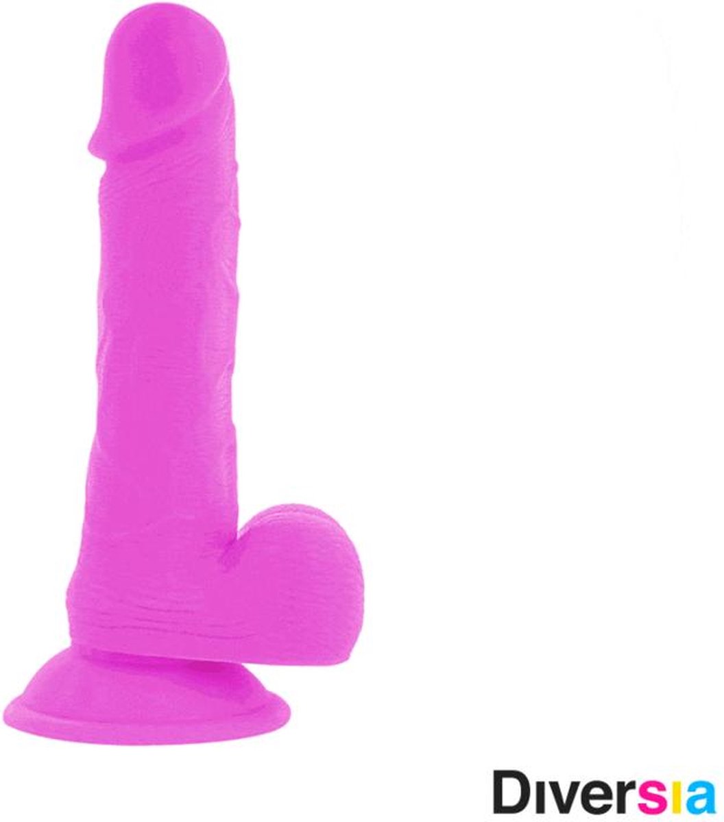 Diversia - Vibrator - Realistische Dildo - Met Afstandsbediening - 20.5cm - Paars