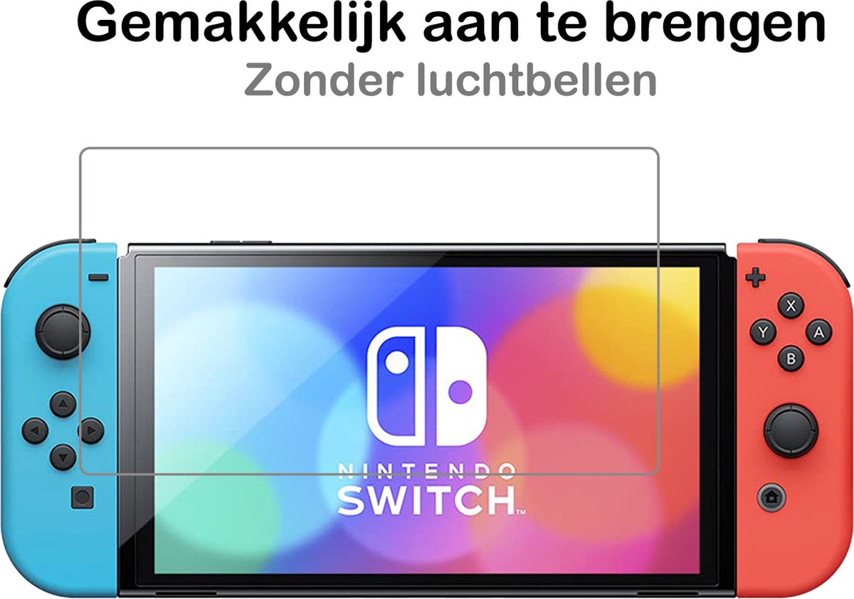 Screenprotector Geschikt voor Nintendo Switch OLED Screenprotector Tempered Glass Screen Protector Gehard Glas – foto 4