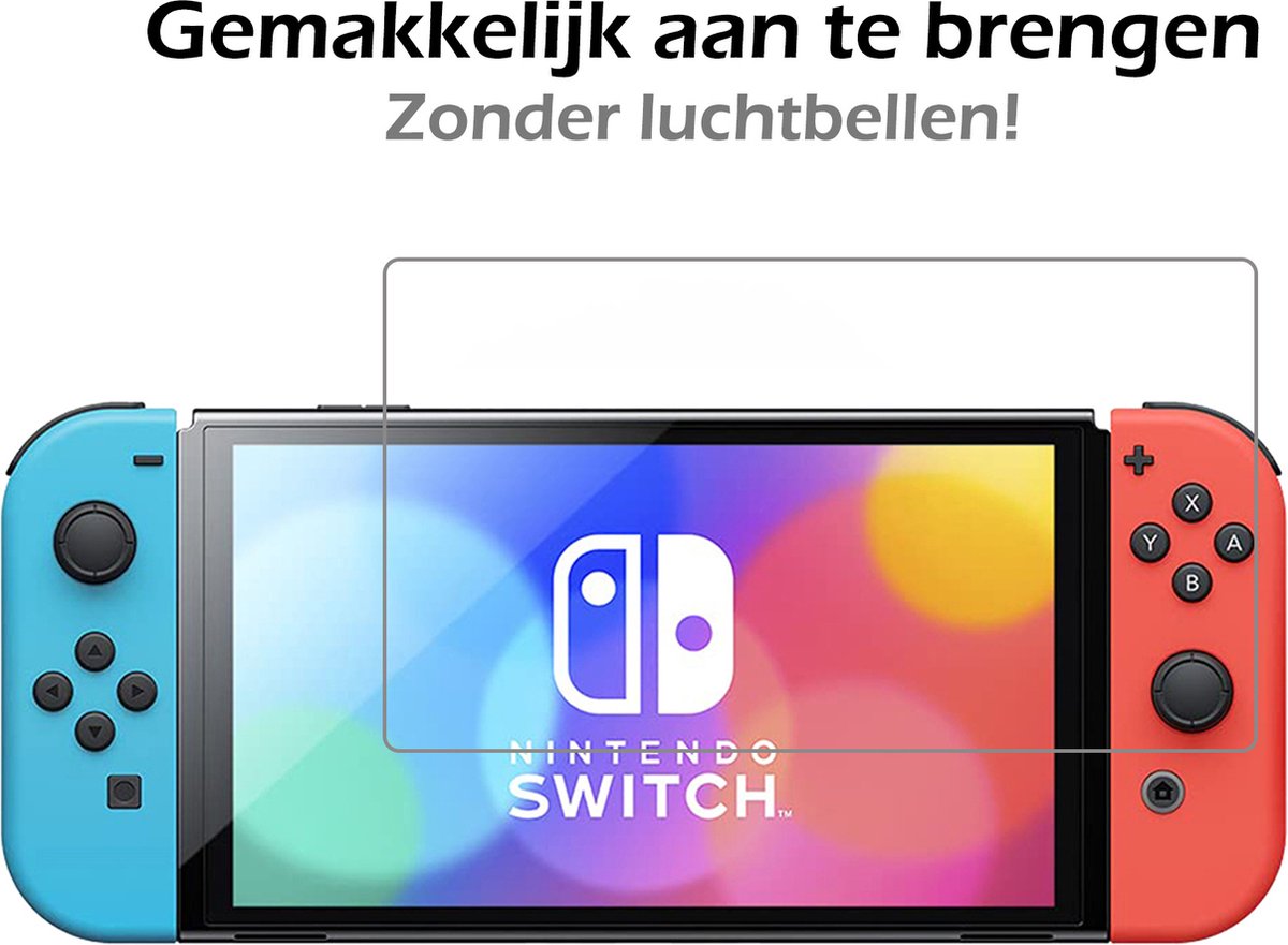 Screenprotector - Geschikt voor Nintendo Switch OLED Screenprotector Bescherm Glas - Tempered Glass Geschikt voor Nintendo Switch OLED Screen Protector – foto 3