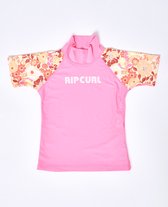 Rip Curl - UV-zwemshirt voor meisjes - Korte mouw - Roze - maat 110cm