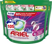 Ariel All-in-1 PODS - Capsules de détergent - + Protection Extra des fibres - Pack économique 3 x 35 lavages