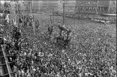 Walljar - Feyenoord supporters '70 III - Zwart wit poster