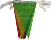 3BMT Vlaggenlijn stof M - 5 meter - 15 vlaggetjes - bonte kleuren