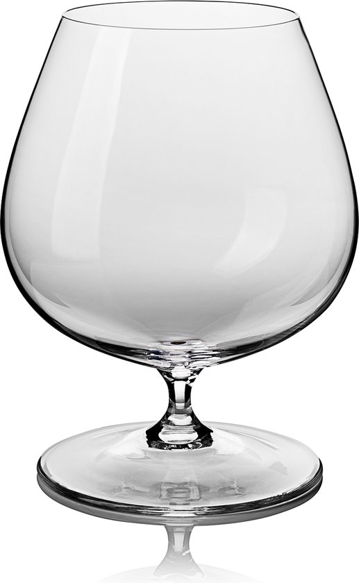 Handgemaakte kristallen cognac glas / 2stuks